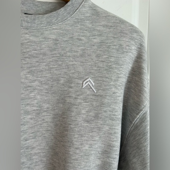 Oner 25 foundations sweatshirt in charcoal marl gray embroidered logo minimalist - Picture 2 of 8